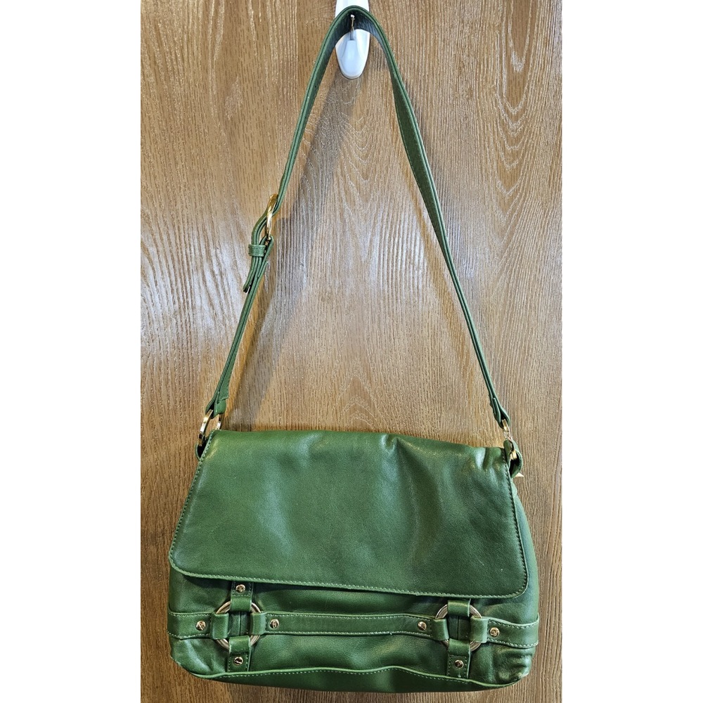 Vintage AJ Valencia Green Leather Handbag